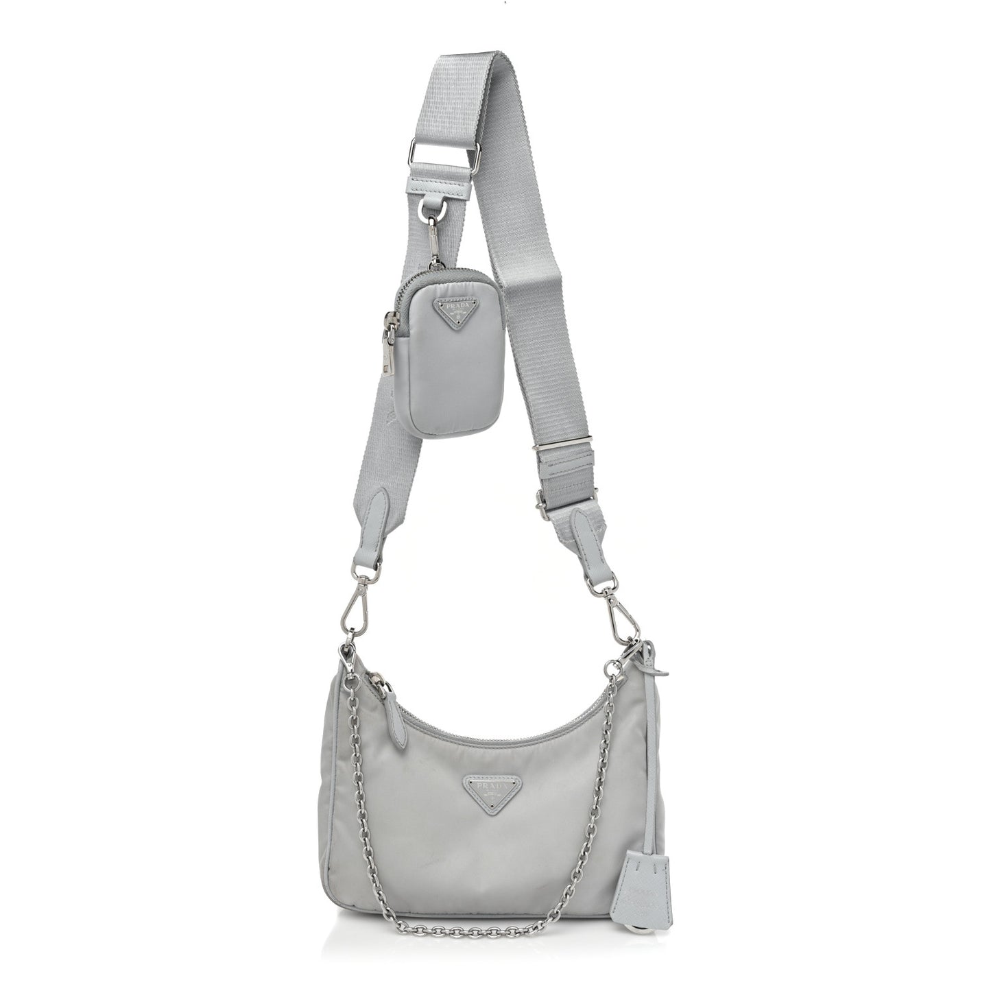 Re-Nylon Saffiano Re-Edition 2005 Shoulder Bag Fiordaliso