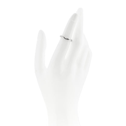 Tiffany Platinum Diamond Elsa Peretti Curved Wedding Band Ring 48 4.5 2 of 5
