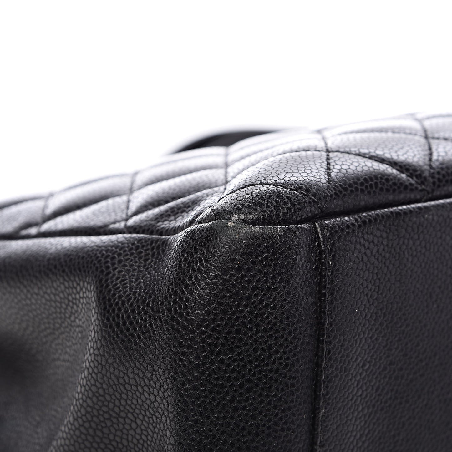 Caviar Quilted Grand Shopping Tote GST Black