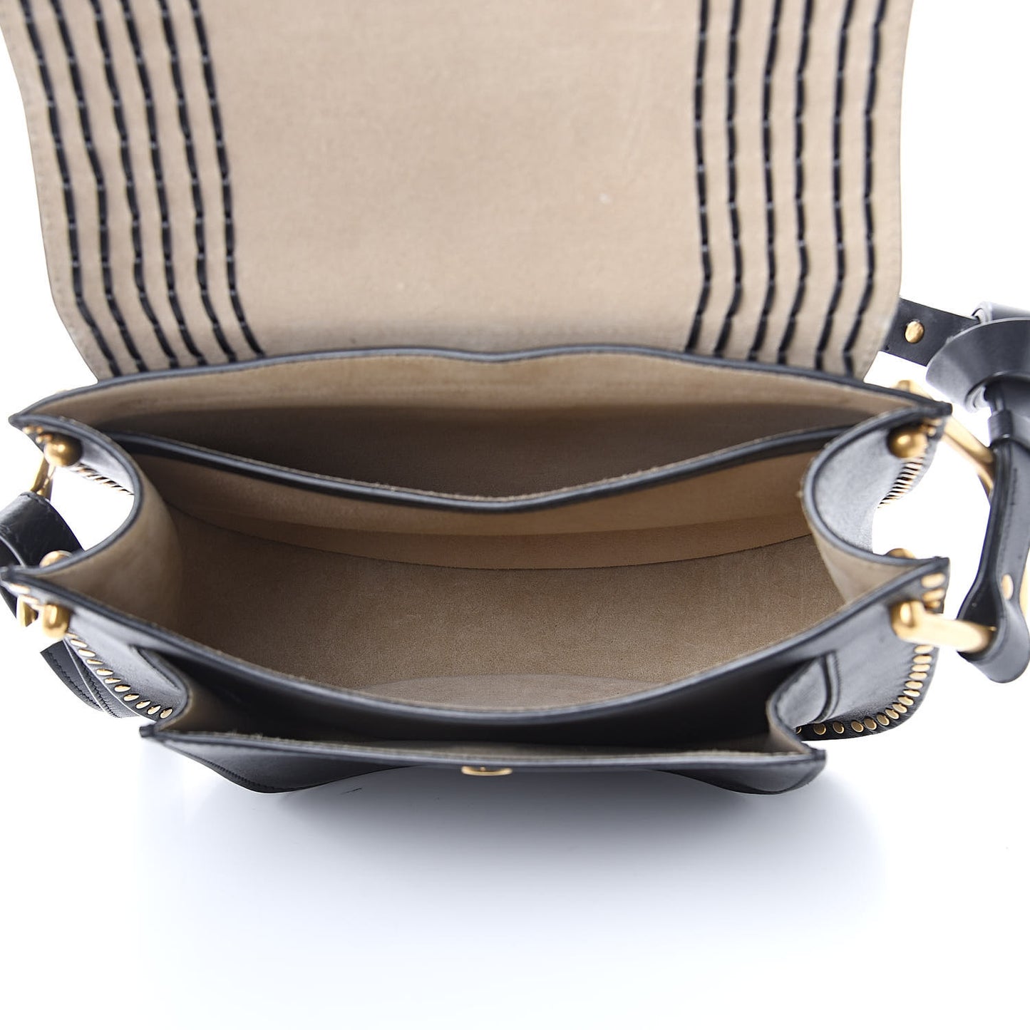 Calfskin Braided Medium Hudson Shoulder Bag Black