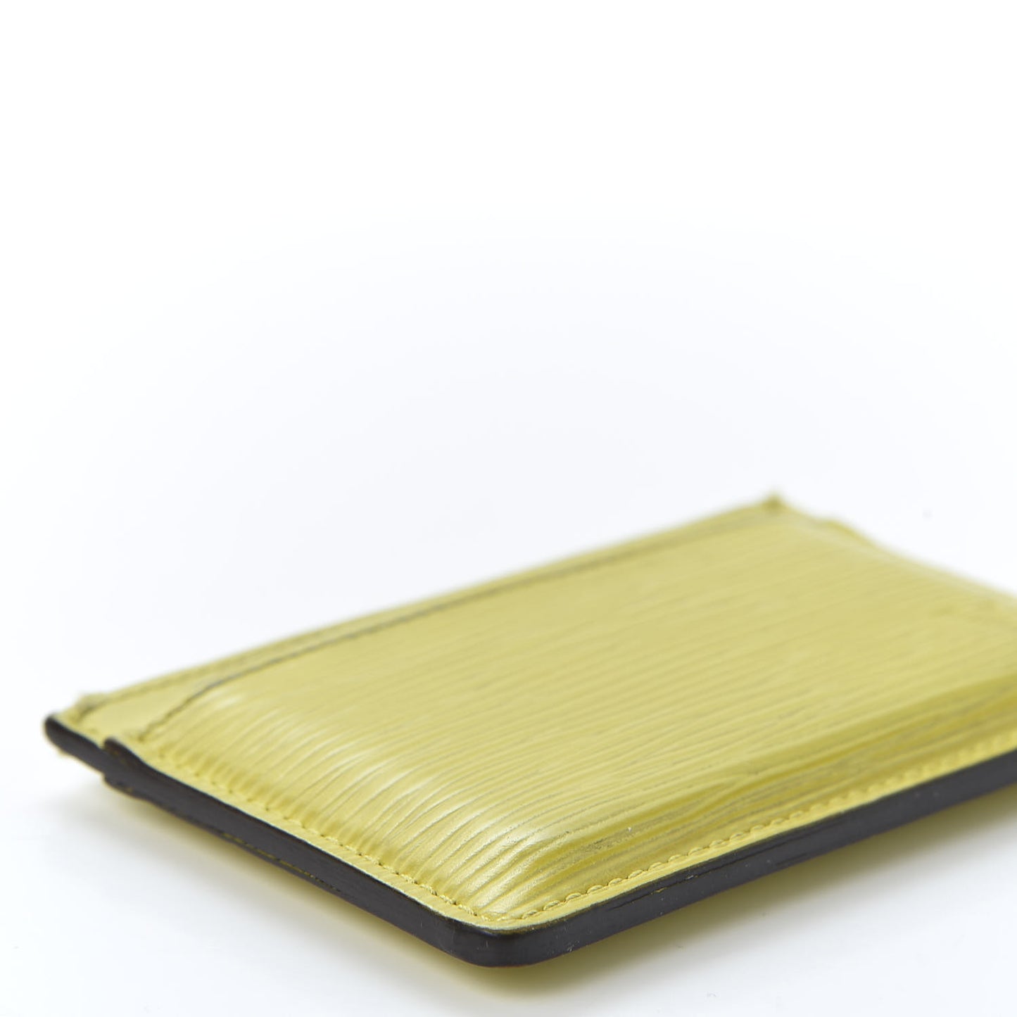 Epi Card Holder Pistache