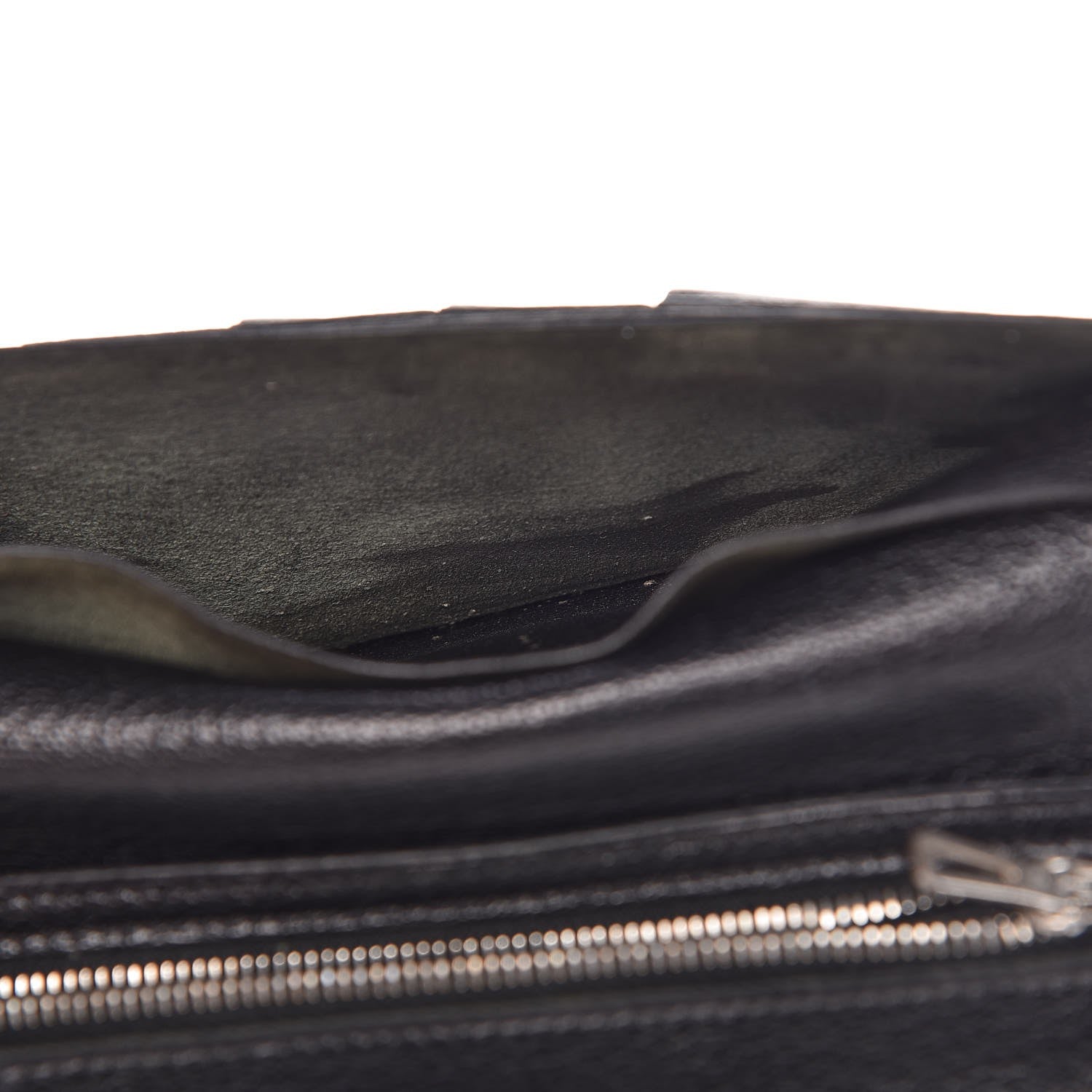 Hermes Lizard Bearn Gusset Wallet Black 13 of 14