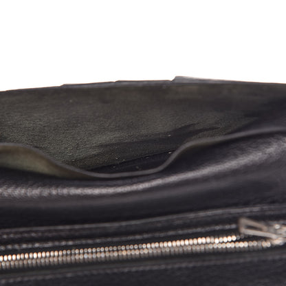Hermes Lizard Bearn Gusset Wallet Black 13 of 14