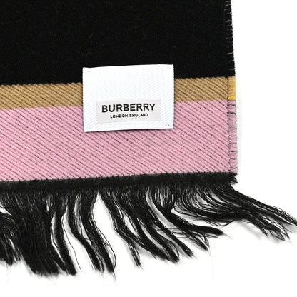 Burberry Wool Silk TB Stripe Football Scarf Canary Yellow 3 of 4