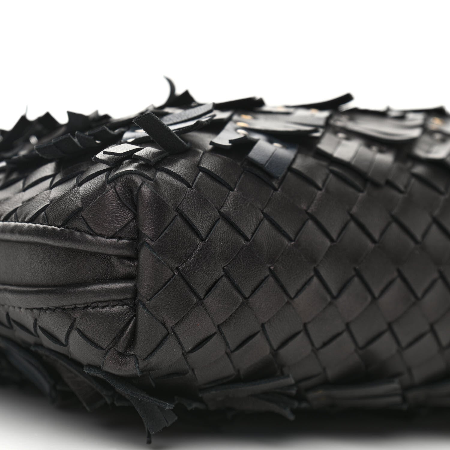 Bottega Veneta Nappa Intrecciato Fringe Studded Nodini Crossbody Messenger Multicolor 9 of 10