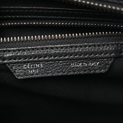 Celine Drummed Calfskin Mini Luggage Black 6 of 12