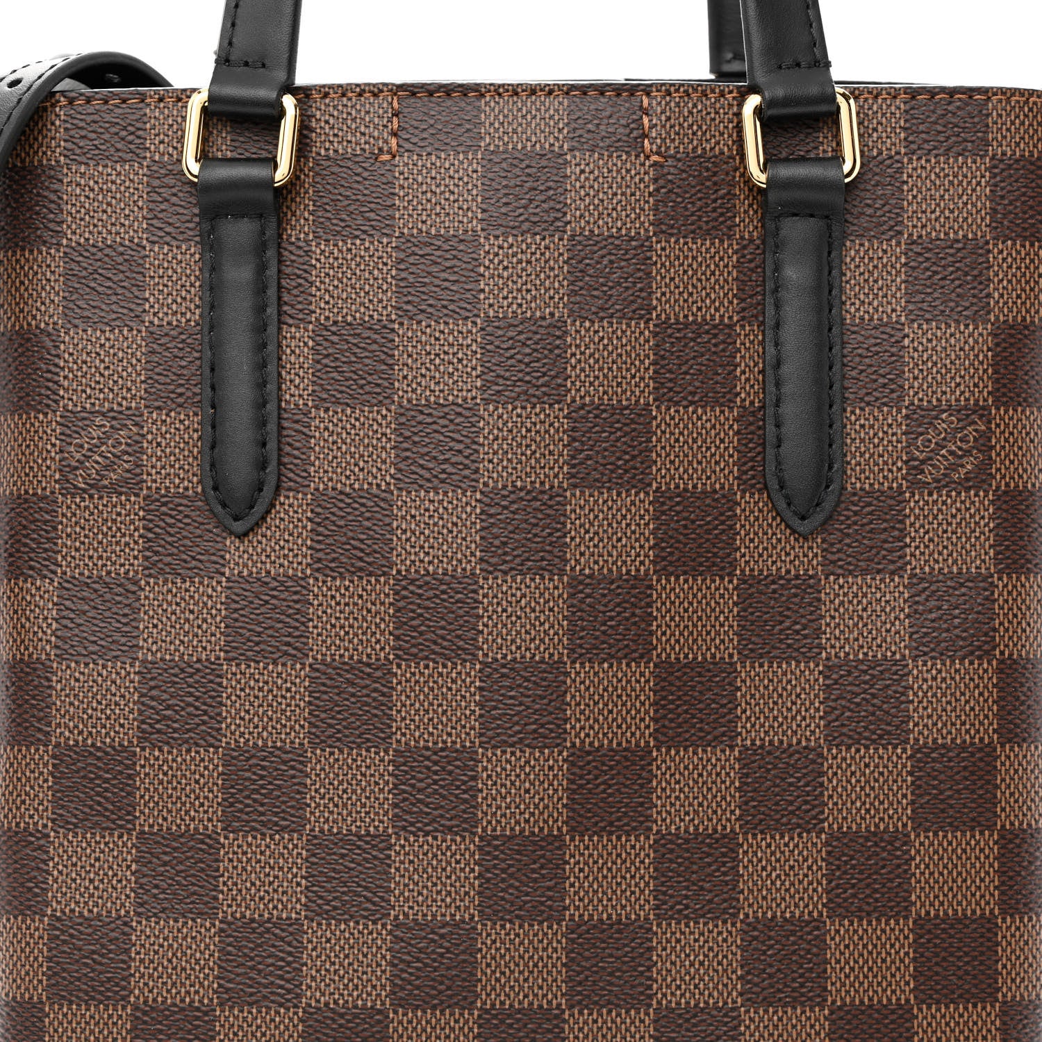 Louis Vuitton Damier Ebene Belmont PM Black 9 of 11