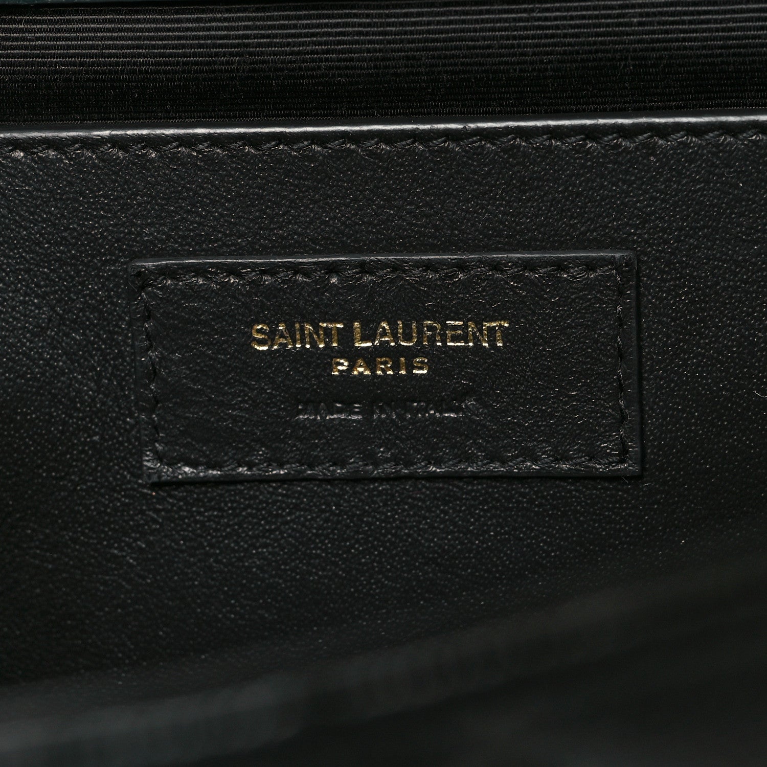 Saint Laurent Grain De Poudre Textured Mixed Matelasse Triquilt Medium Monogram Satchel Dark Smog 6 of 11
