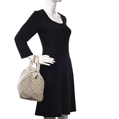 Louis Vuitton Mini Lin Croisette Speedy 30 Blue 3 of 12