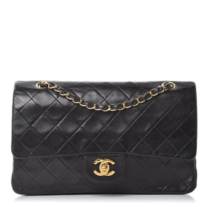 Chanel Lambskin Quilted Medium Double Flap Black 1 of 15
