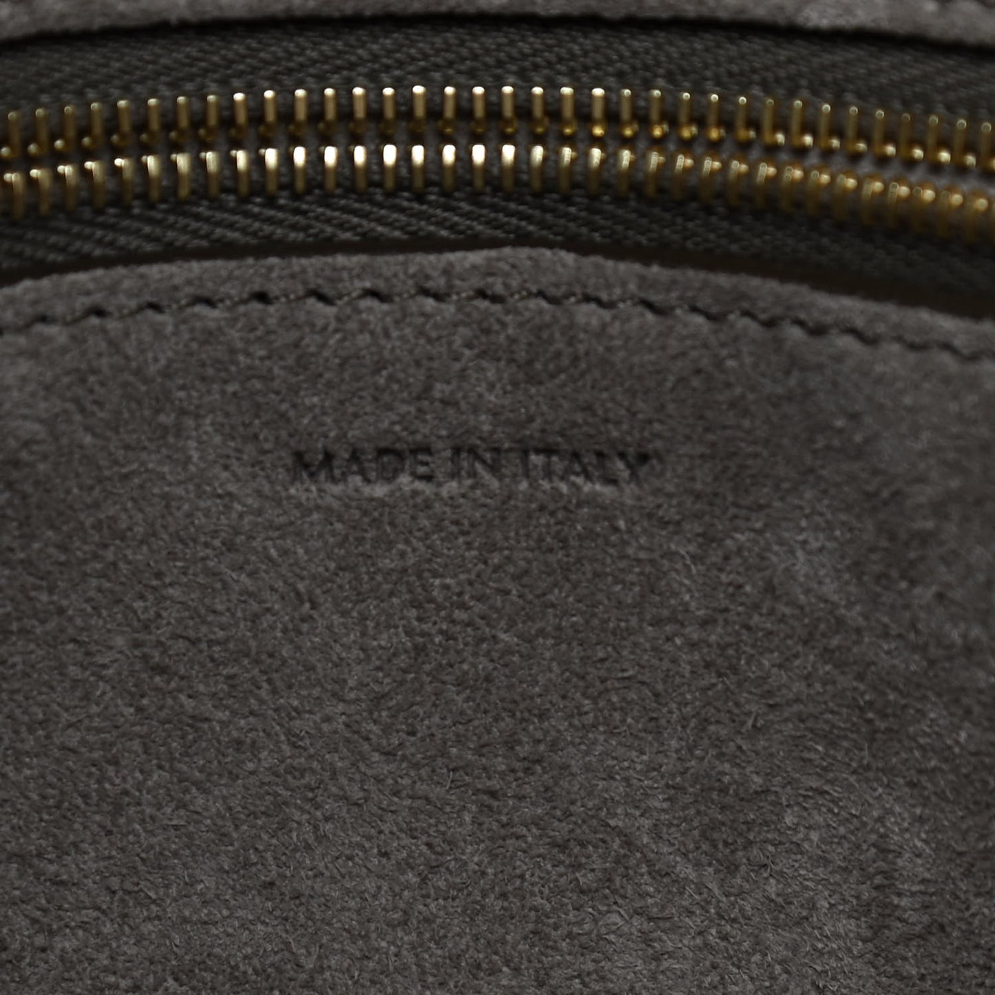 Soft Grained Calfskin Sangle Bucket Bag Taupe