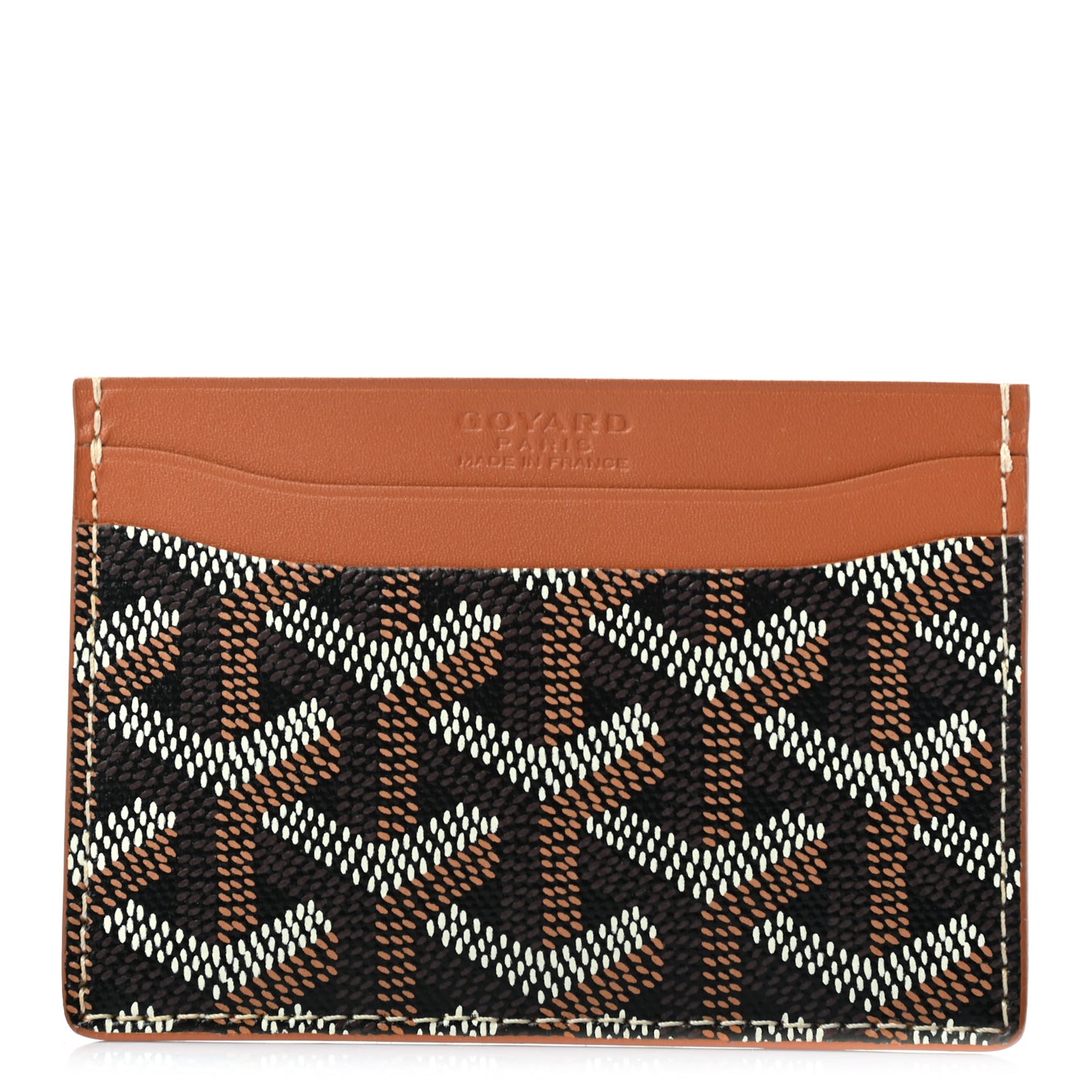 Goyardine Saint Sulpice Card Holder Black Gold