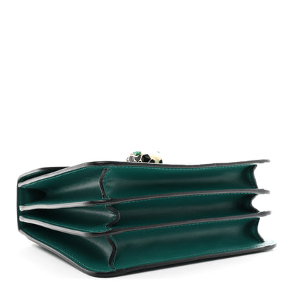 Bulgari Calfskin Serpenti Forever Top Handle Emerald Green 5 of 12