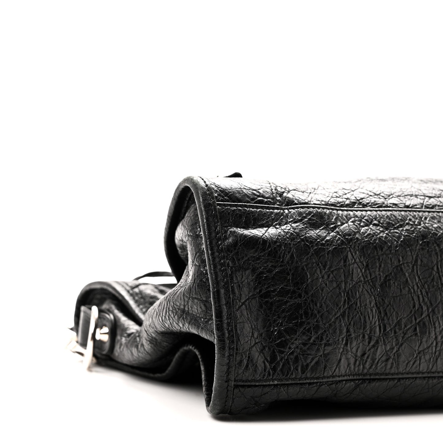 Agneau Classic Silver Hardware City Black
