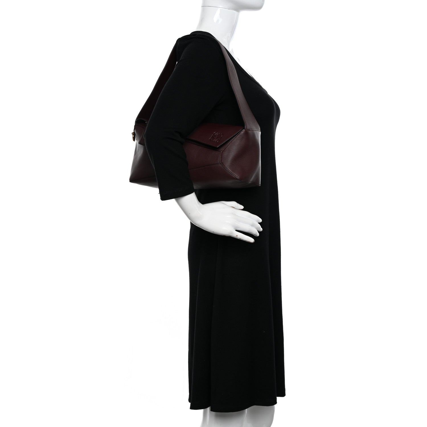 Loewe Calfskin Puzzle Hobo Prune 2 of 10