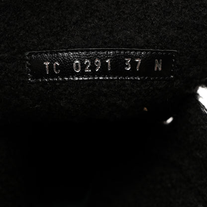 Louis Vuitton Calfskin Shearling Territory Ranger Combat Boots 37 Black 7 of 8