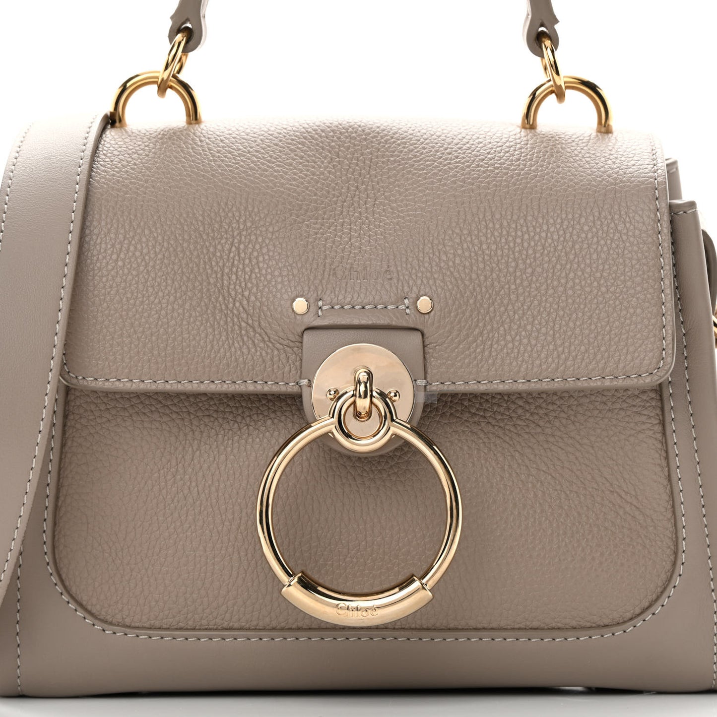 Calfskin Mini Tess Day Bag Motty Grey