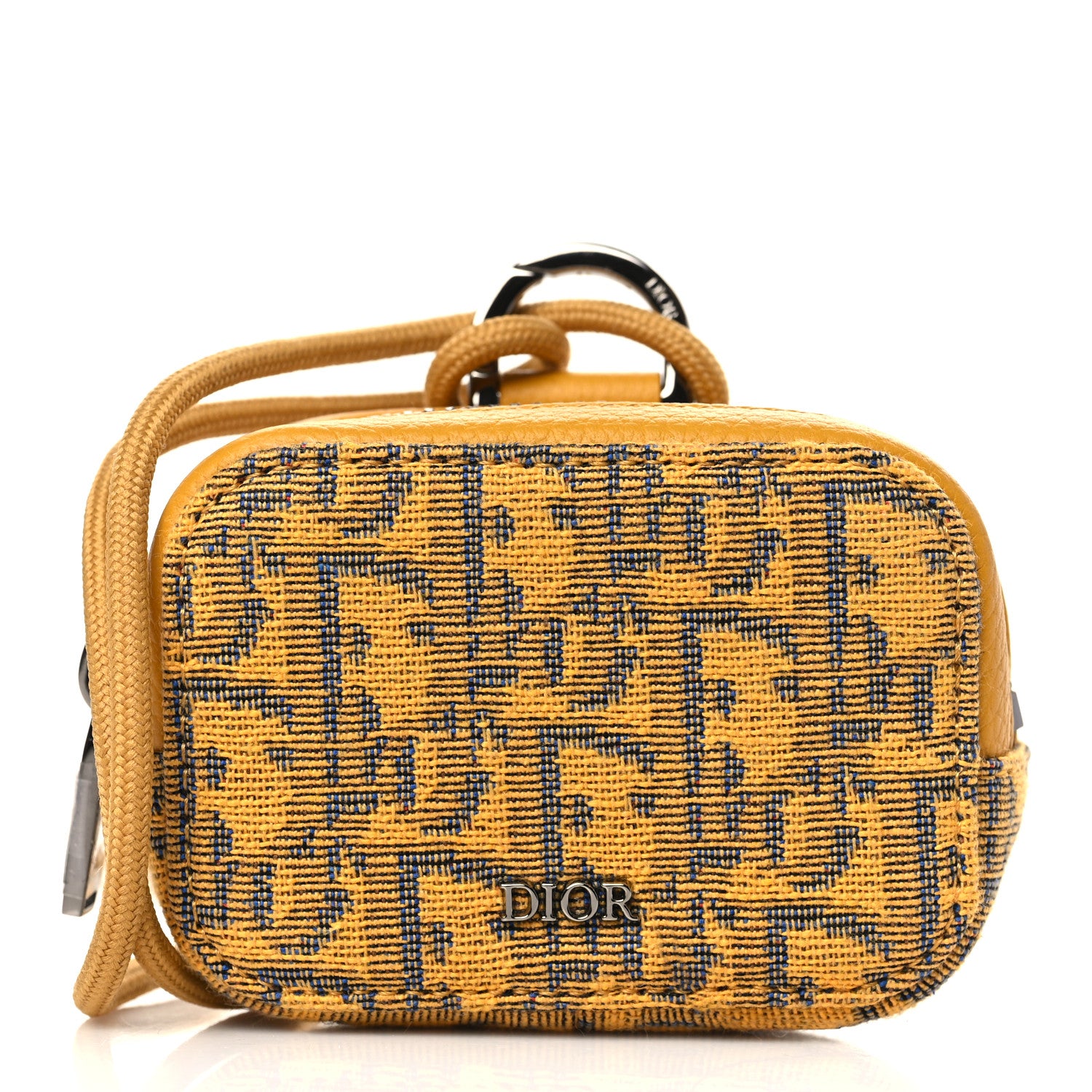 Christian Dior Oblique D-Touch Nano Horizontal Pouch Beige Yellow 1 of 9