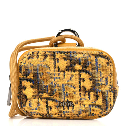 Christian Dior Oblique D-Touch Nano Horizontal Pouch Beige Yellow 1 of 9