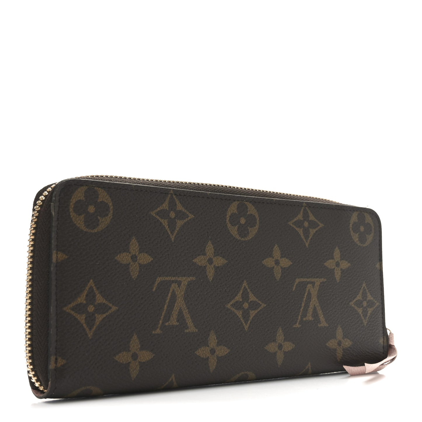 Monogram Clemence Wallet Rose Ballerine