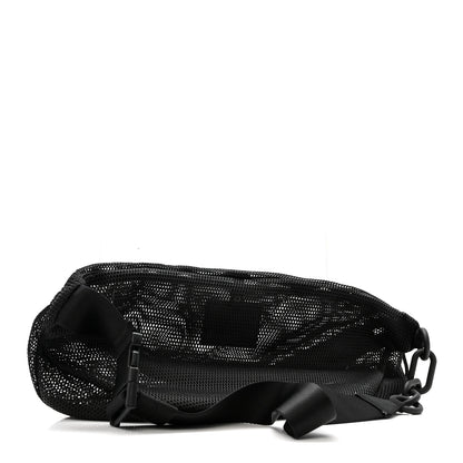 Alexander Wang Nylon Mesh Logo Printed Attica Gym Shoulder Bag Black 3 of 11