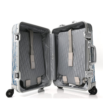 Christian Dior X RIMOWA Aluminum Gradient Cabin Luggage Blue Multi 4 of 9