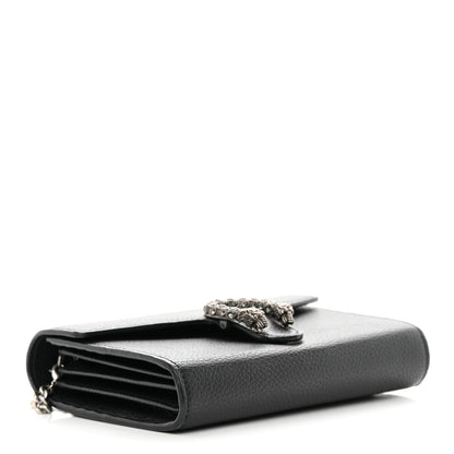 Gucci Calfskin Mini Dionysus Chain Wallet Black 4 of 10