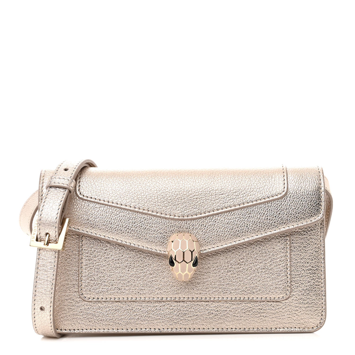 Bulgari Calfskin Serpenti Forever Belt Bag Gold 1 of 10