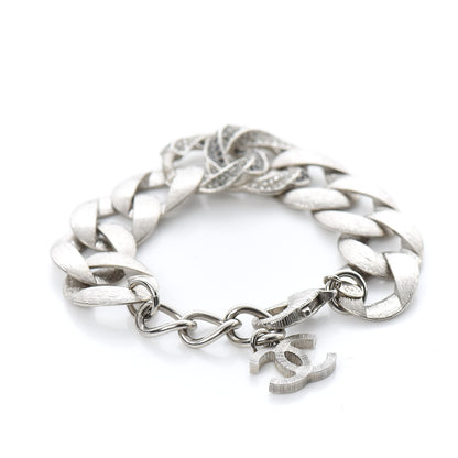 Chanel Crystal CC Chain Link Bracelet Grey 3 of 6