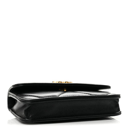 Chanel Lambskin Quilted Chanel 19 Clutch With Chain Black 4 of 11
