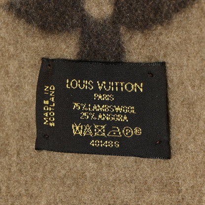 Louis Vuitton Lambswool Angora Monogram Blanket Marron 3 of 3