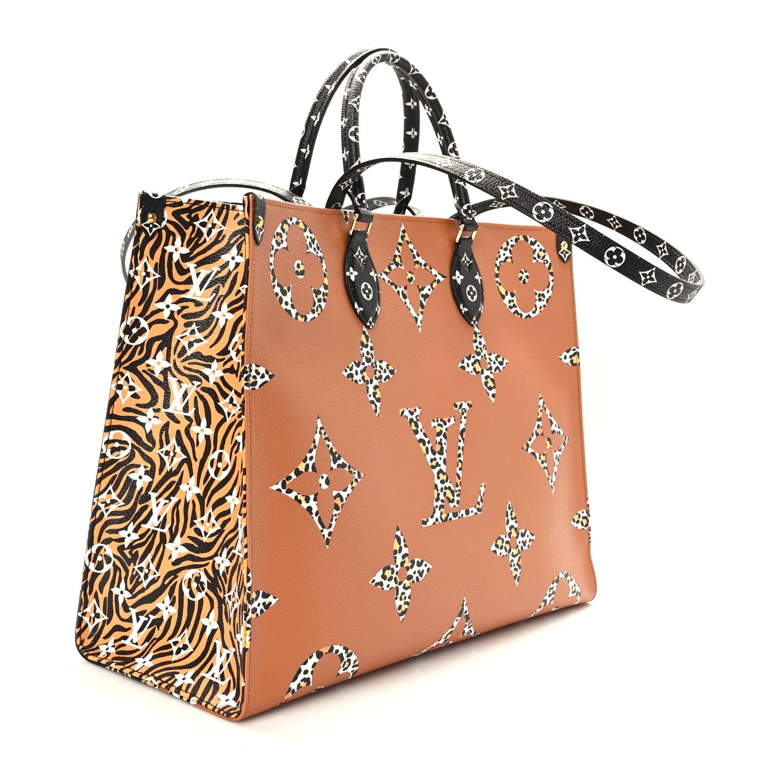 Louis Vuitton Monogram Giant Jungle Onthego GM Black 3 of 8