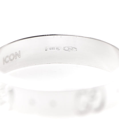 Gucci 18K White Gold 4mm Icon Thin Band Ring 50 5.25 5 of 6