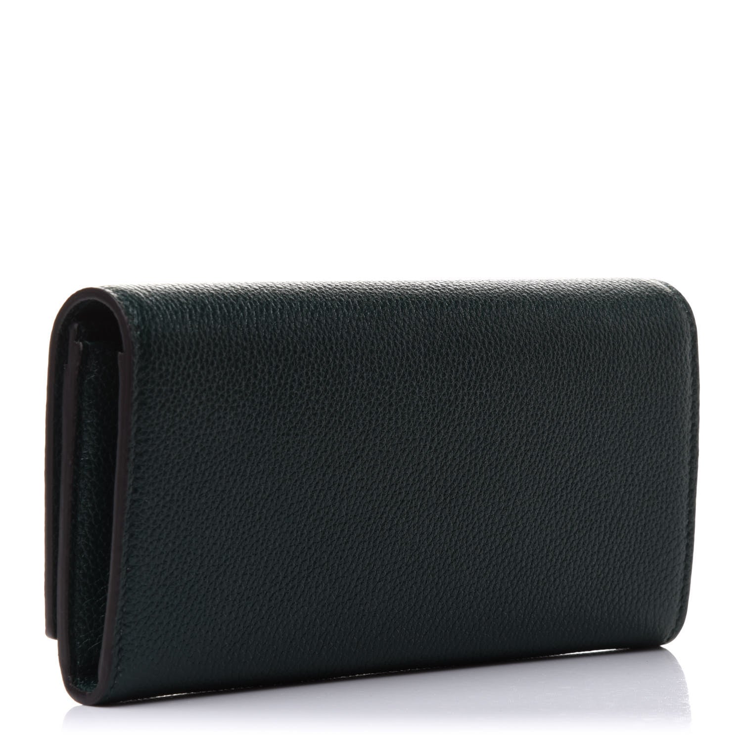 Gucci Grainy Calfskin Zumi Continental Wallet Vintage Green 3 of 10