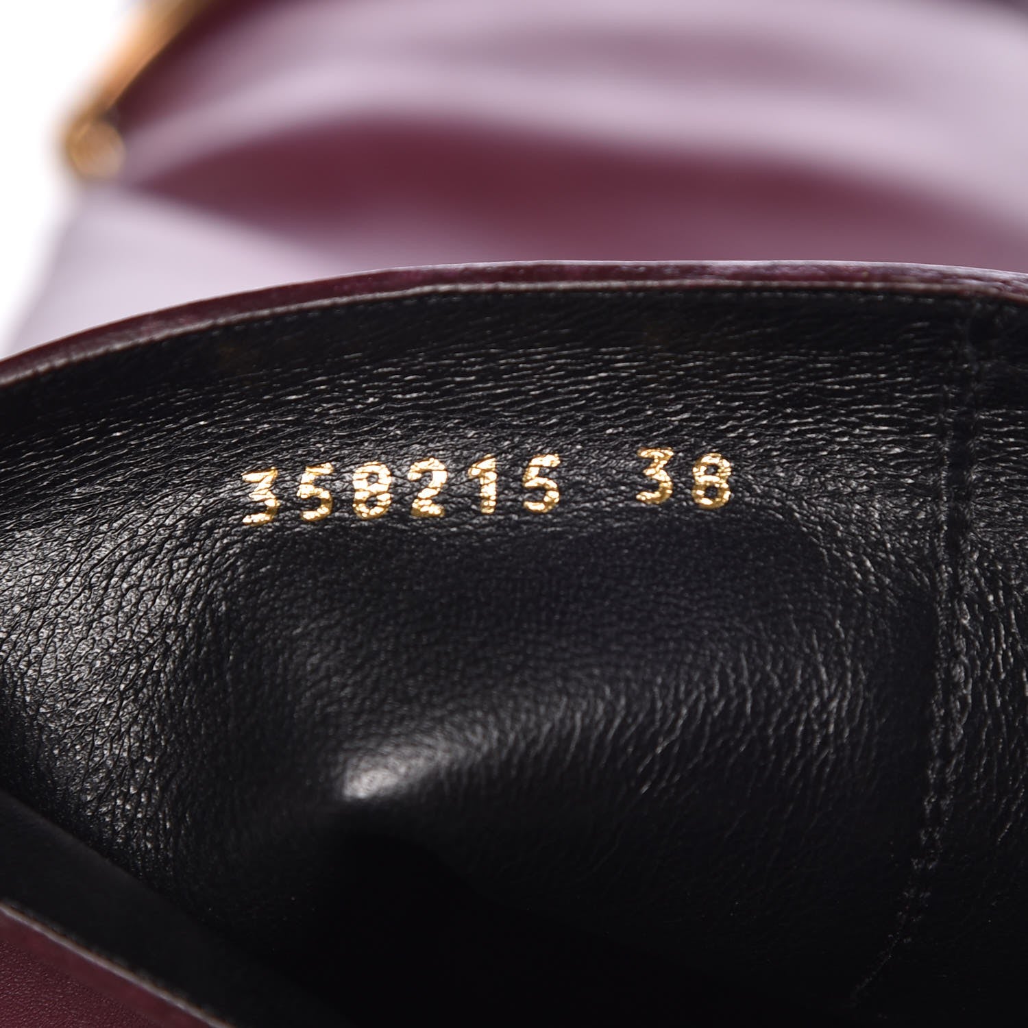 Gucci Calfskin Lifford Knee High Boots 38 Classic Burgundy 7 of 8