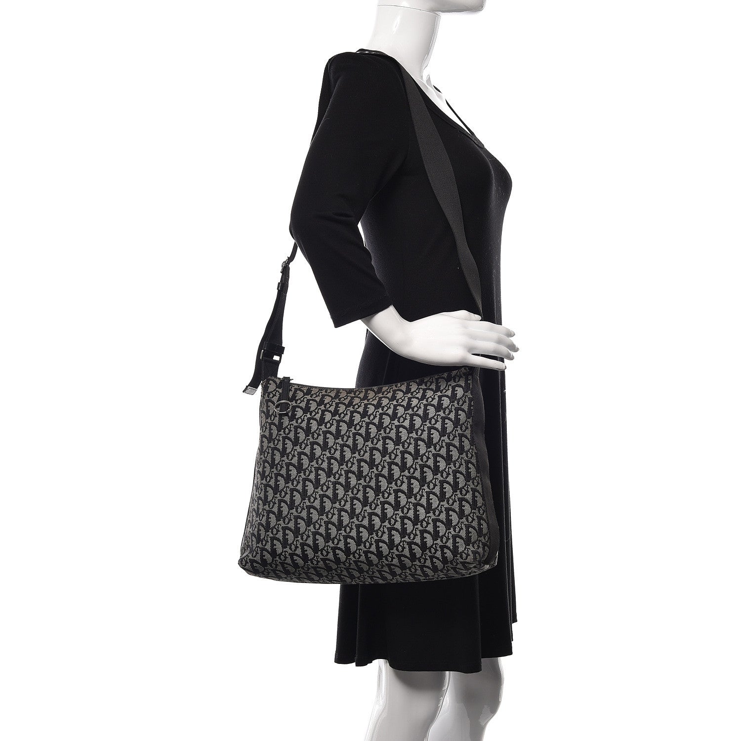 Christian Dior Monogram Messenger Black 2 of 20