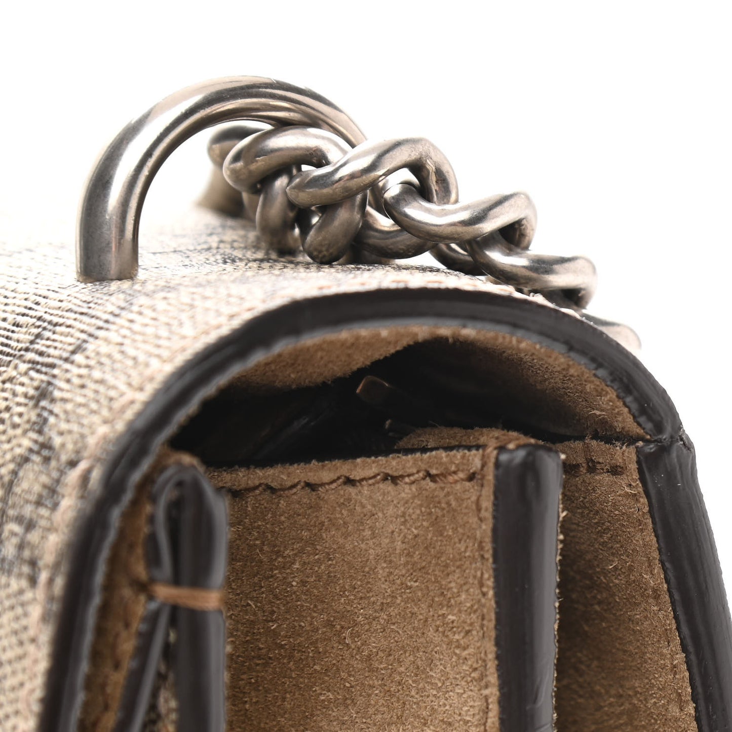 GG Supreme Monogram Medium Dionysus Shoulder Bag Taupe