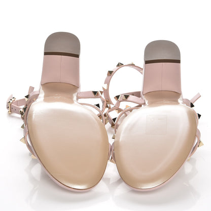 Valentino Garavani Calfskin Rockstud 60mm City Sandals 40 Water Rose 5 of 8