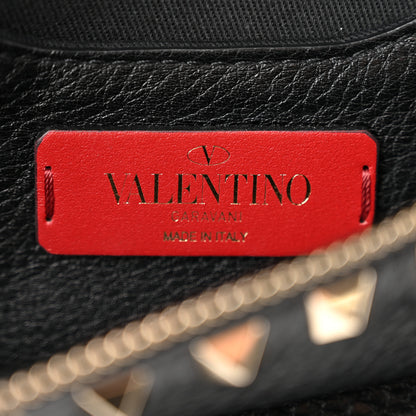 Valentino Garavani Grainy Calfskin Rockstud Belt Bag Black 6 of 9
