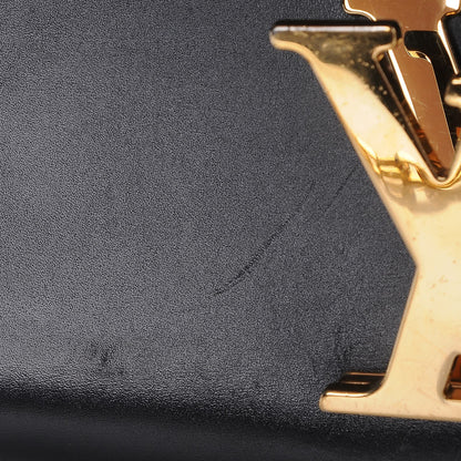 Louis Vuitton Calfskin Chain Louise GM Black 8 of 16