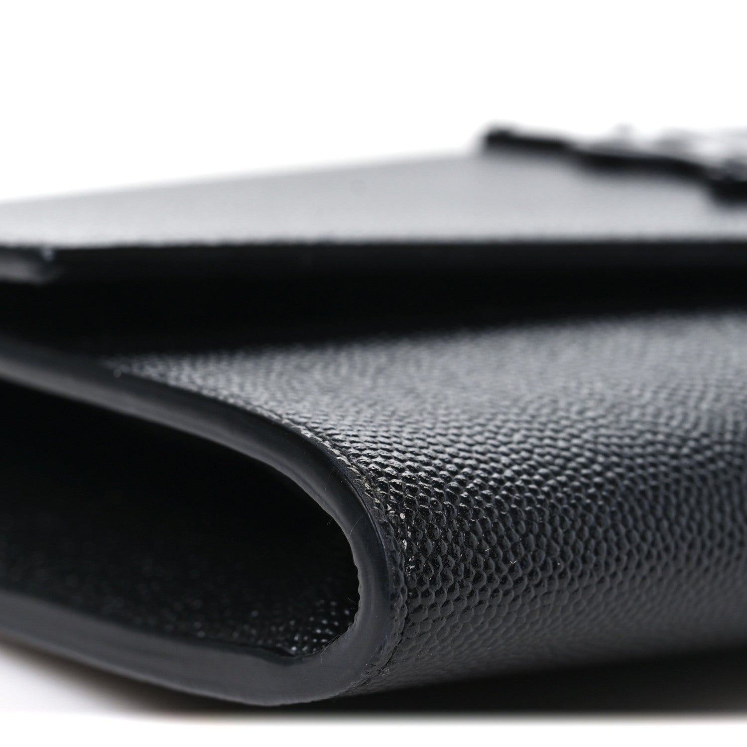 Saint Laurent Grain de Poudre Uptown Chain Wallet Black 9 of 10