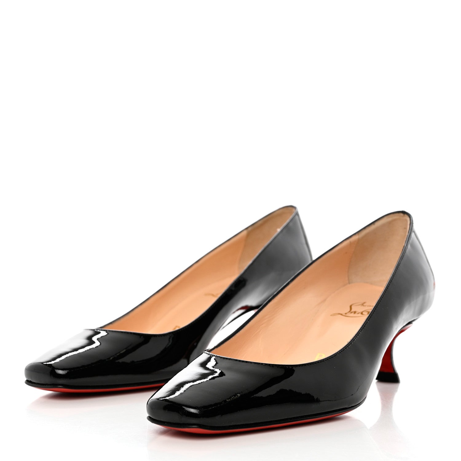 Christian Louboutin Patent Chic La Mer 45 Pumps 36.5 Black 3 of 8