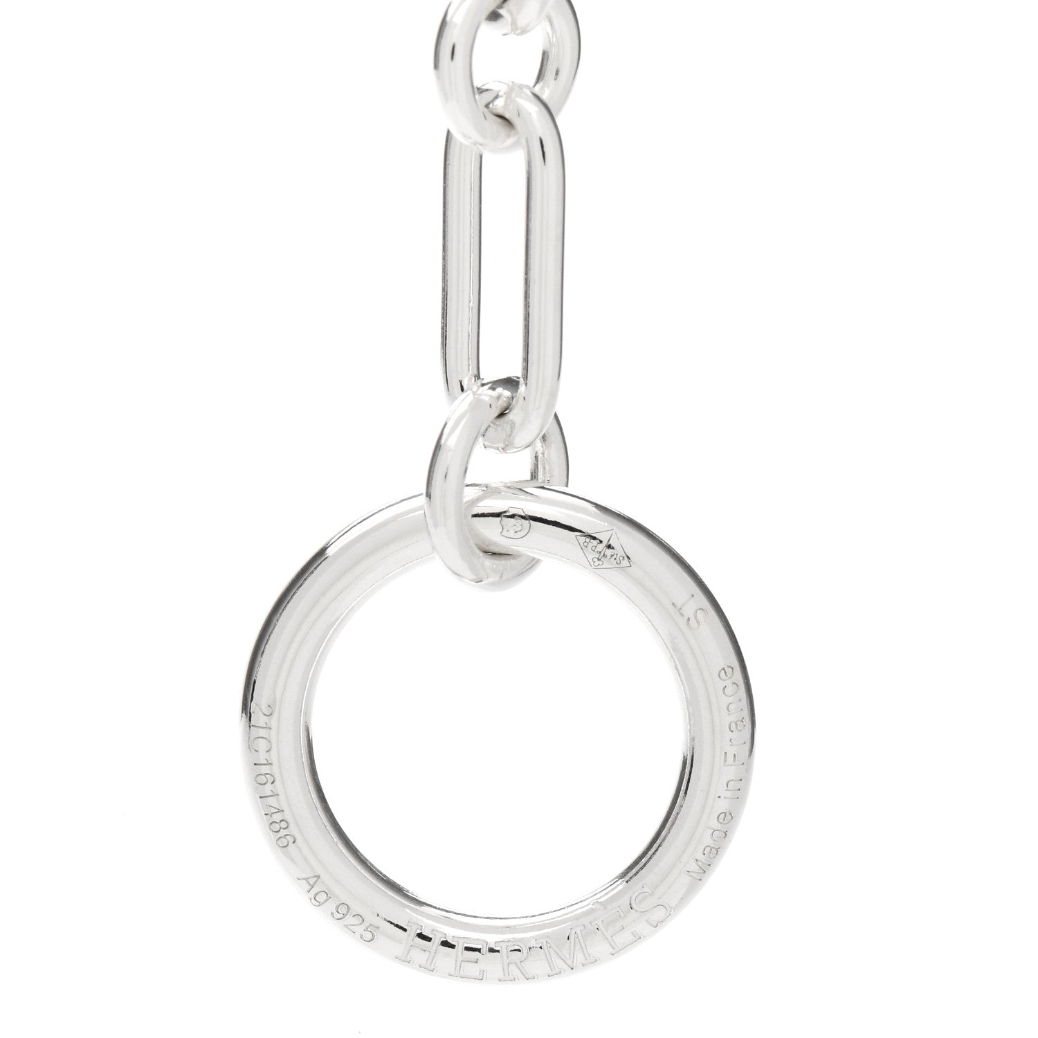 Hermes Sterling Silver Chaine d'Ancre Punk Necklace ST 3 of 3