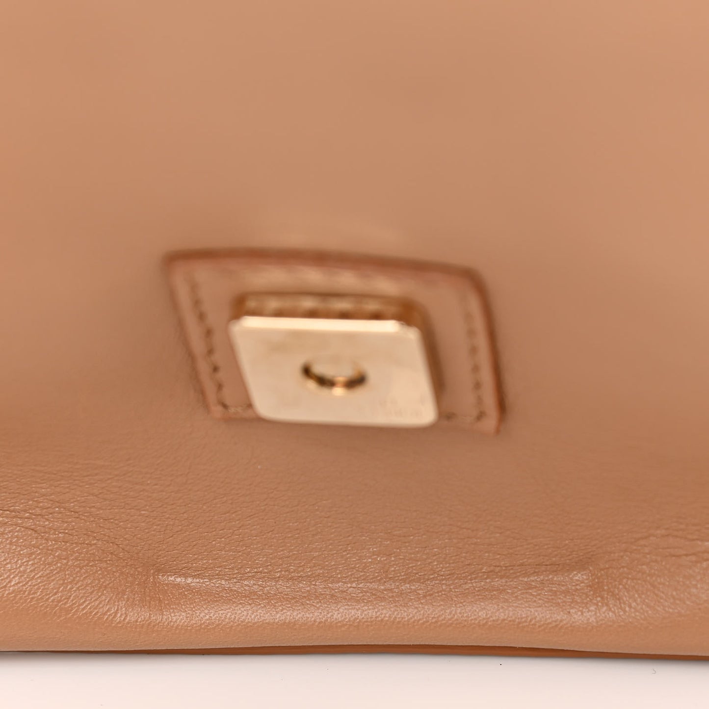 Calfskin Stud Baguette Brown
