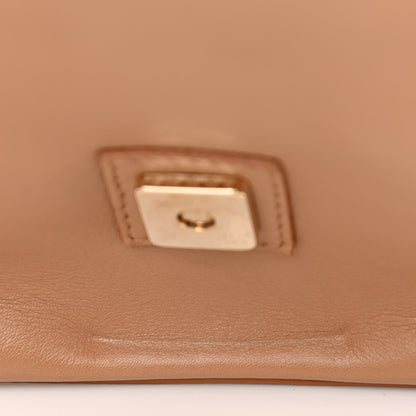 Fendi Calfskin Stud Baguette Brown 13 of 14