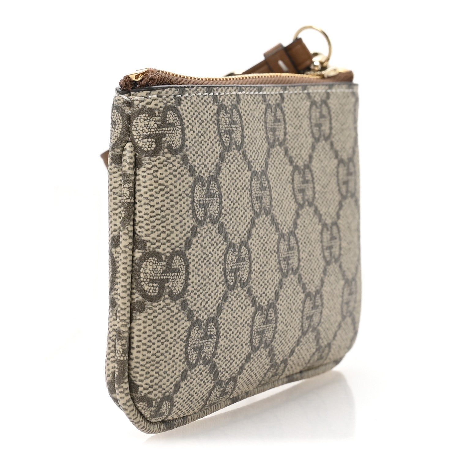 Gucci GG Supreme Monogram Selleria Key Case Brown 3 of 7