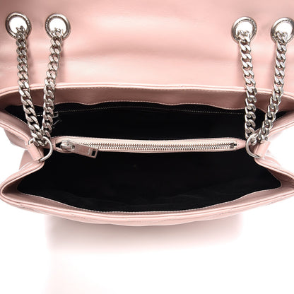 Saint Laurent Calfskin Y Quilted Monogram Medium Loulou Chain Satchel Rose Antic 5 of 15
