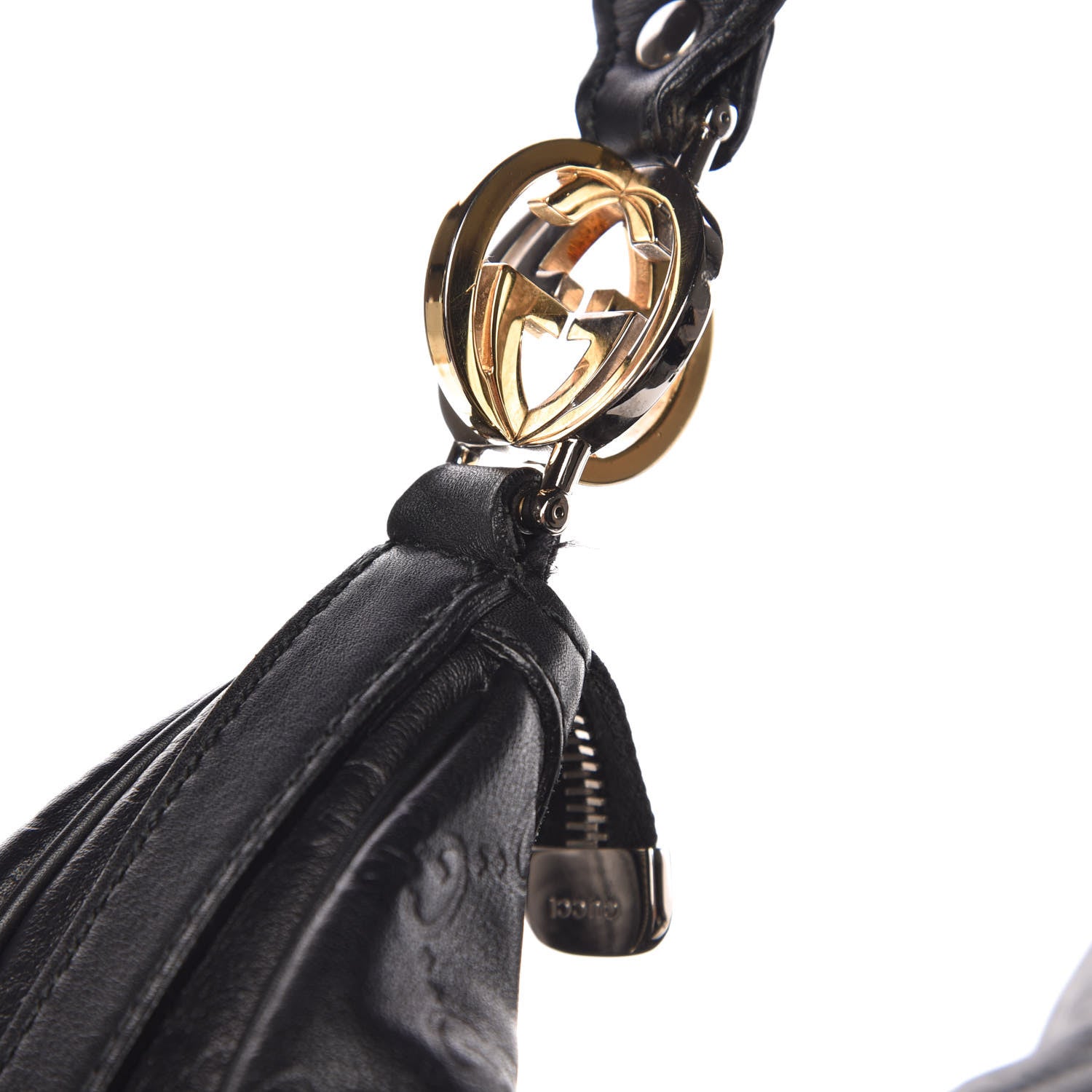 Gucci Guccissima Large GG Twins Hobo Black 8 of 13