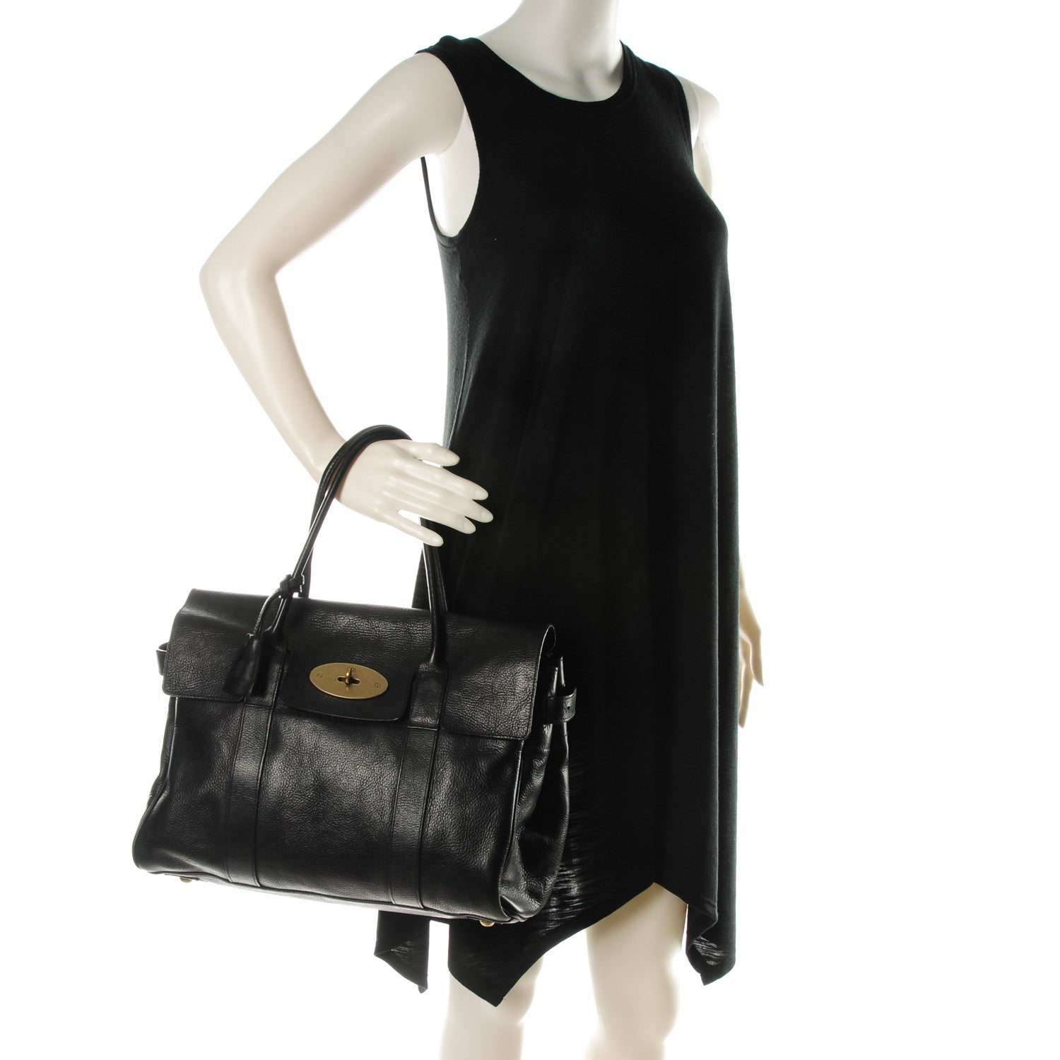 Mulberry Natural Leather Bayswater Black 2 of 8