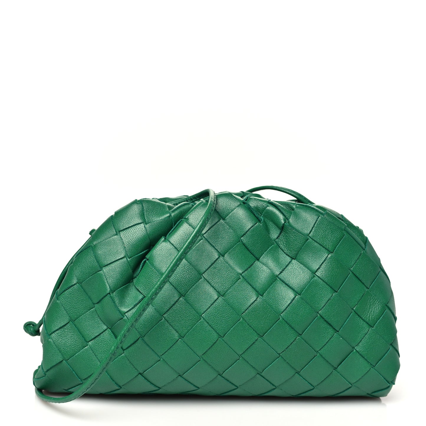 Nappa Intrecciato The Mini Pouch Racing Green